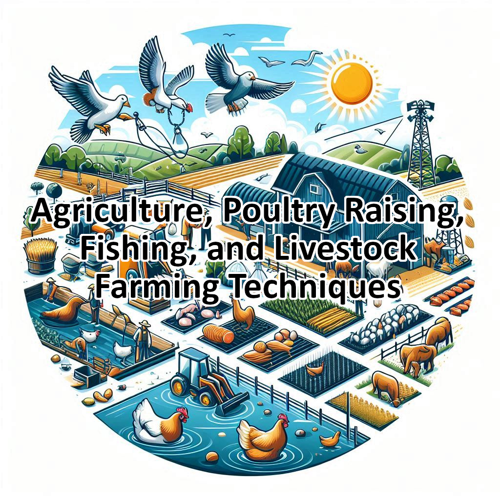 Agriculture, Poultry Raising, Fishing, and Livestock Farming Techniques